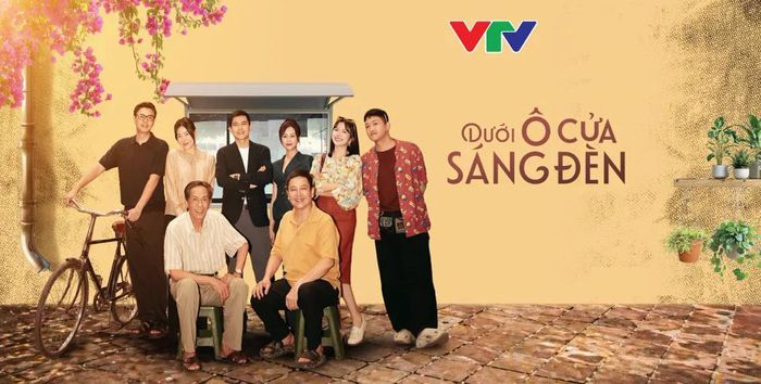 Bộ phim "Dưới ô cửa sáng đèn" phát sóng trên VTV3 đang thu hút sự quan tâm của khán giả. Ảnh VTV