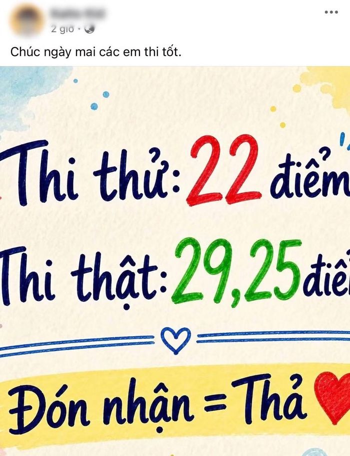Một bài đăng đơn giản cũng được cư dân mạng "soi hint" cho đề thi Văn năm nay.