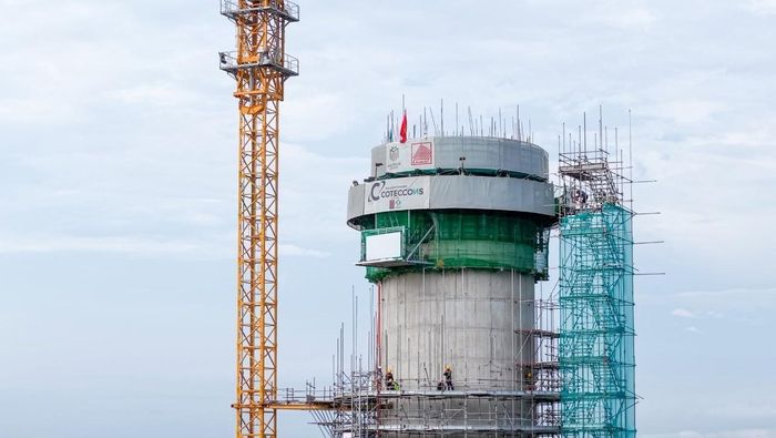  Cuối năm 2025, HĐQT Coteccons đã thông qua chủ trương tham gia liên danh tổng thầu nhằm thực hiện nhiều gói thầu quan trọng tại dự án sân bay Gia Bình. Ảnh: CTD. 