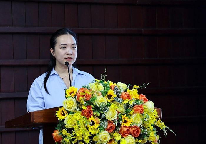Phó Giám đốc Sở VHTTDL Đà Nẵng Nguyễn Thị Hoài An phát biểu tại chương trình