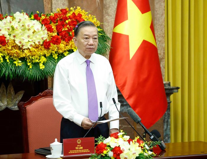 Tổng Bí thư, Chủ tịch nước Tô Lâm phát biểu. Ảnh: Thống Nhất – TTXVN