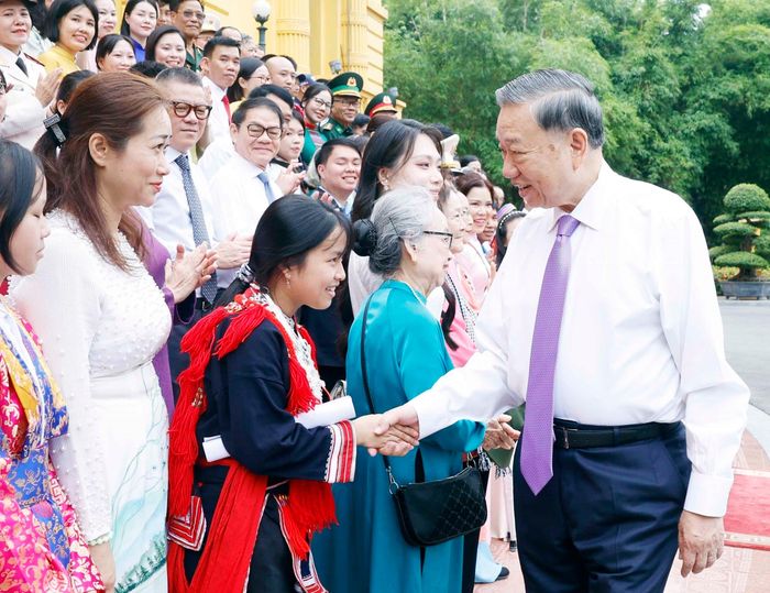 Tổng Bí thư, Chủ tịch nước Tô Lâm và các đại biểu. Ảnh: Thống Nhất – TTXVN