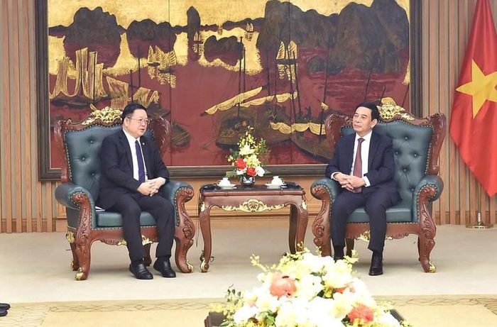 Tổng Thư ký Kao Kim Hourn khẳng định Việt Nam đã trở thành hình mẫu về phát triển bền vững và là thành viên nòng cốt của ASEAN - Ảnh: VGP/Nguyễn Hoàng