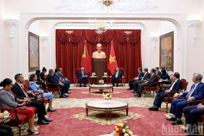 Quang cảnh cuộc tiếp.