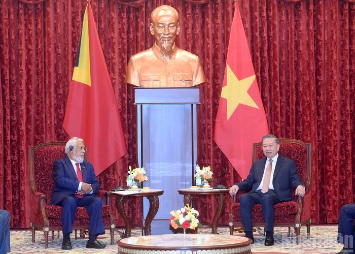 Tổng Bí thư, Chủ tịch nước Tô Lâm tiếp Thủ tướng Timor-Leste Kay Rala Xanana Gusmao.