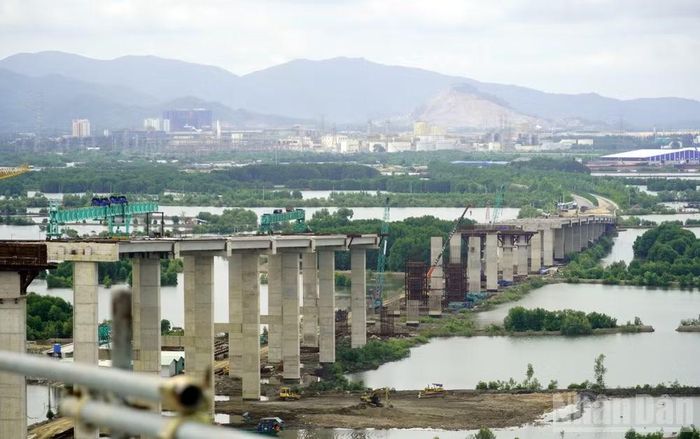 Đường dẫn và nhịp cầu phía Phú Mỹ, Thành phố Hồ Chí Minh.