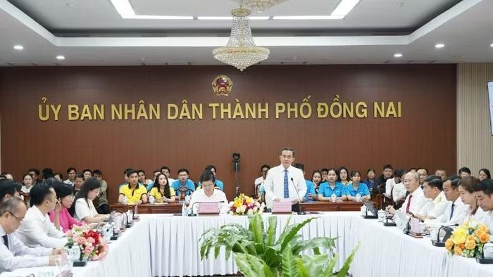 Ông Lê Trường Sơn, Phó Chủ tịch Ủy ban nhân dân thành phố Đồng Nai phát biểu tại sự kiện. (Ảnh: TL)
