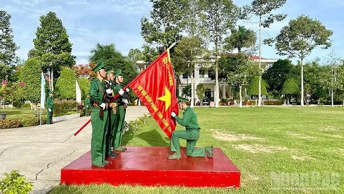 Chiến sĩ mới tuyên thệ.