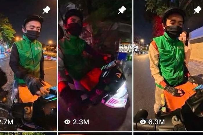 Nhiều video nội dung tương tự cũng được đăng tải trên trang mạng xã hội của nam tài xế.