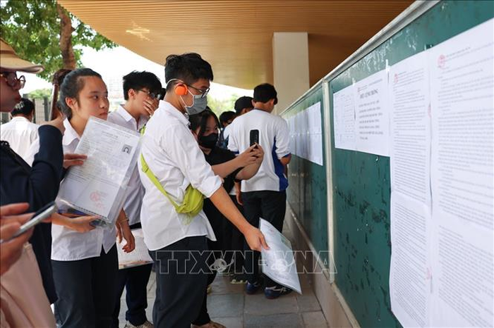 Những lưu ý với thí sinh trong ngày làm thủ tục dự thi tốt nghiệp THPT 2026. Ảnh minh họa: TTXVN