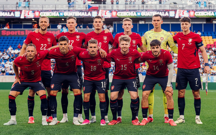  Đội tuyển Cộng hòa Séc trong trận thắng Guatemala 3-1 thuộc khuôn khổ giao hữu. 