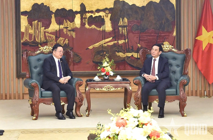 Phó thủ tướng, Bộ trưởng Bộ Quốc phòng Phan Văn Giang tiếp Tổng Thư ký ASEAN.