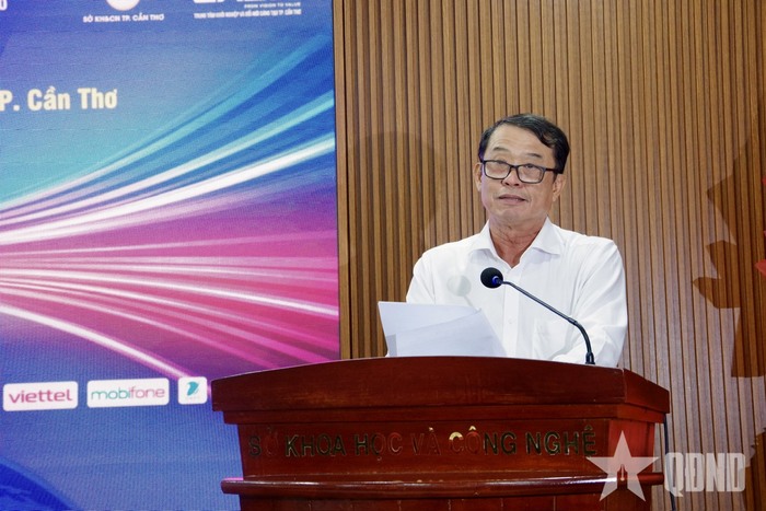 Đồng chí Nguyễn Văn Khởi, Phó chủ tịch UBND TP Cần Thơ phát biểu khai mạc.