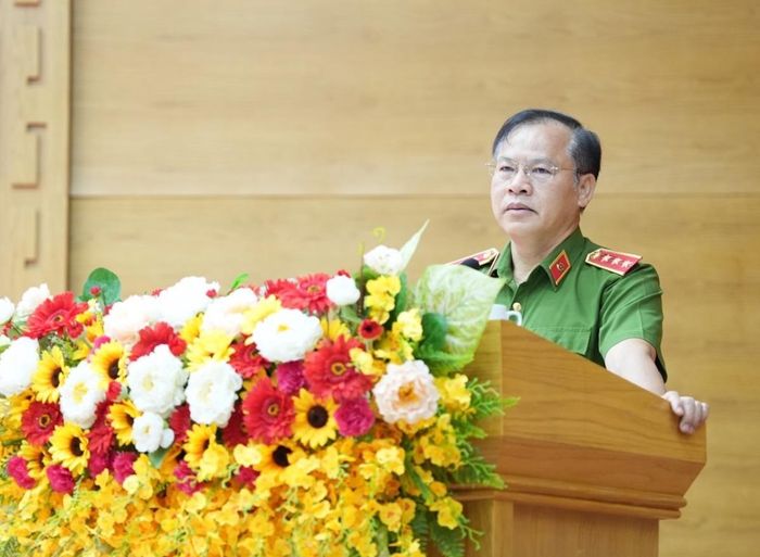 Thượng tướng Nguyễn Văn Long phát biểu chỉ đạo tại Hội nghị.