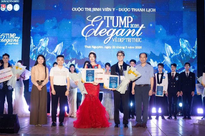 Nhật Minh đăng quang ngôi vị cao nhất tại cuộc thi Sinh viên Y - Dược Thanh lịch 2026 (TUMP Elegant 2026).