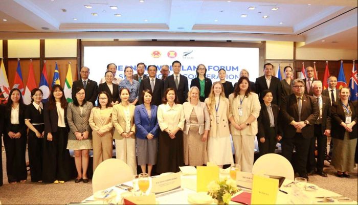 Các đại biểu dự Diễn đàn ASEAN-New Zealand về hợp tác tiểu vùng. Ảnh: TUẤN ANH