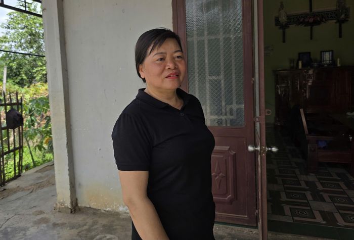  Bà Đinh Thị Đào trao đổi với PV Báo SGGP 