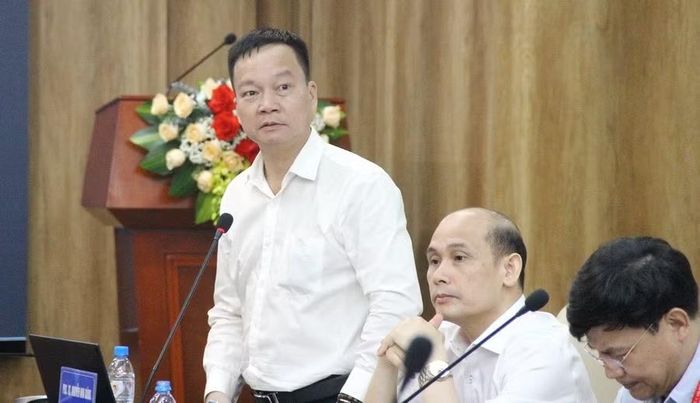 Ông Nguyễn Anh Dũng - Phó Vụ trưởng Vụ Giáo dục đại học (Bộ GD&ĐT) phát biểu tại hội nghị.