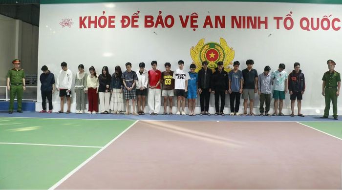 Các đối tượng bị bắt giữ.