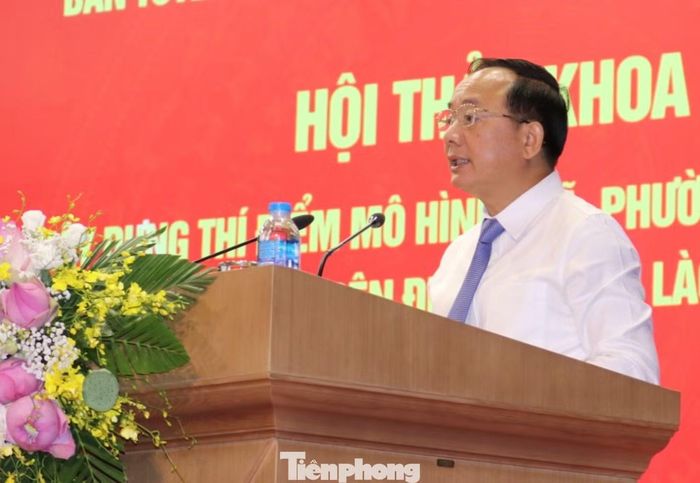 Ông Trịnh Văn Quyết - Ủy viên Bộ Chính trị, Bí thư Trung ương Đảng, Trưởng Ban Tuyên giáo và Dân vận Trung ương, phát biểu chỉ đạo tại buổi hội thảo.