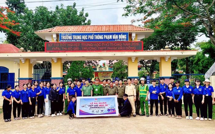 Điểm thi tại Trường THPT Phạm Văn Đồng, xã Ia Hrung, tỉnh Gia Lai.