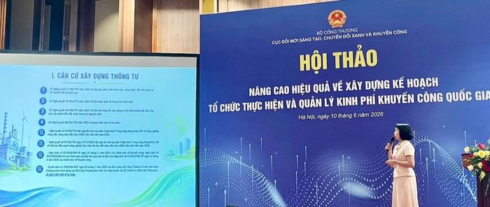 Bà Đinh Thị Huyền Linh, Trưởng phòng Khuyến công - Cục Đổi mới sáng tạo, Chuyển đổi xanh và Khuyến công (Bộ Công thương) chia sẻ về những điểm mới nổi bật của dự thảo.