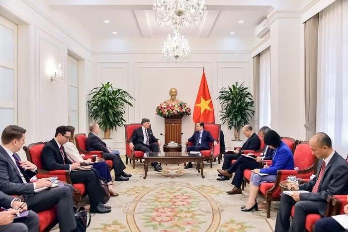 Buổi tiếp Phó Ngoại trưởng Mỹ. Ảnh: Mofa