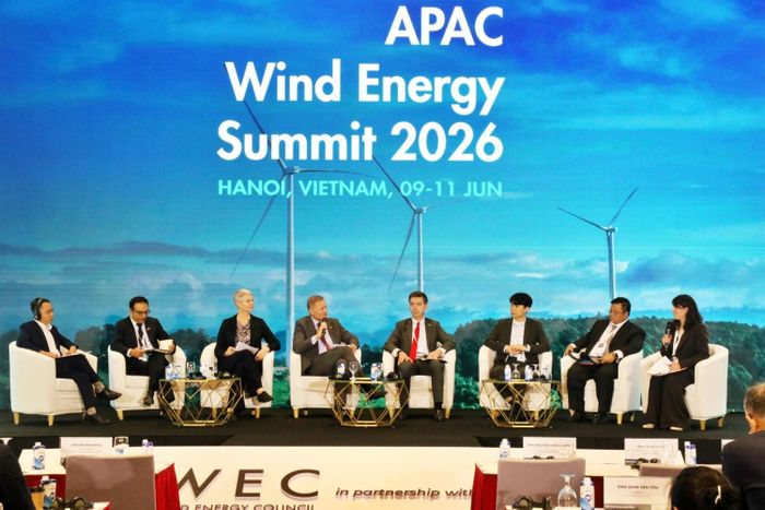 Phiên thảo luận Chính phủ tại Hội nghị Năng lượng gió khu vực châu Á - Thái Bình Dương 2026.