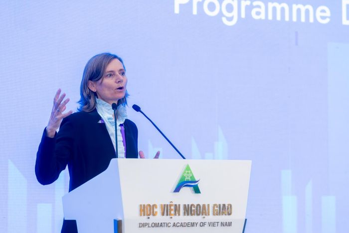 Bà Christiana Hageneder - Giám đốc Chương trình Hỗ trợ Năng lượng của GIZ (Tổ chức Hợp tác Quốc tế Đức).