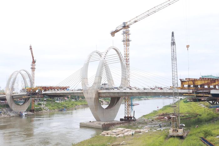 Dự án cầu Đuống mới băng băng về đích.