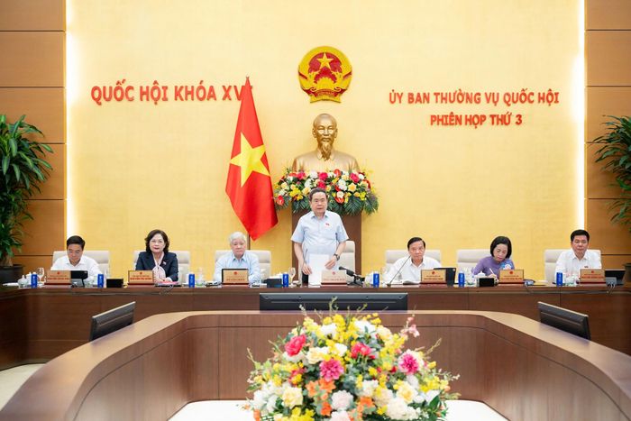 Chủ tịch Quốc hội Trần Thanh Mẫn và các Phó Chủ tịch Quốc hội. Ảnh: QH