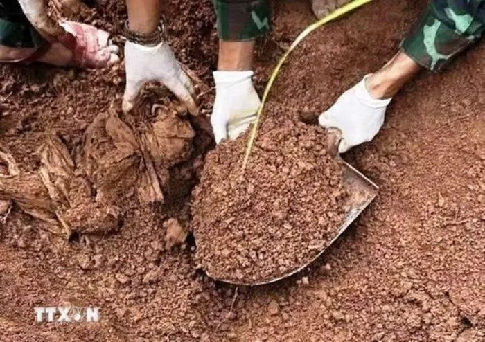 "Chiến dịch 500 ngày đêm" tập trung xác định danh tính hài cốt liệt sỹ, tìm kiếm quy tập hài cốt liệt sỹ. (Nguồn: TTXVN phát)
