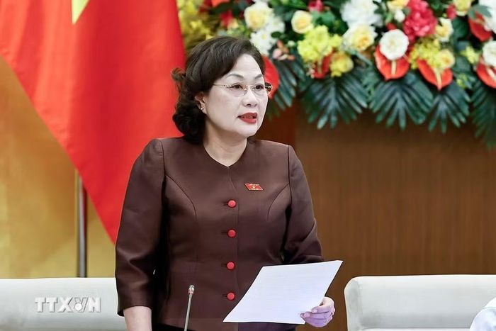 Phó Chủ tịch Quốc hội Nguyễn Thị Hồng phát biểu. (Ảnh: Doãn Tấn/TTXVN)