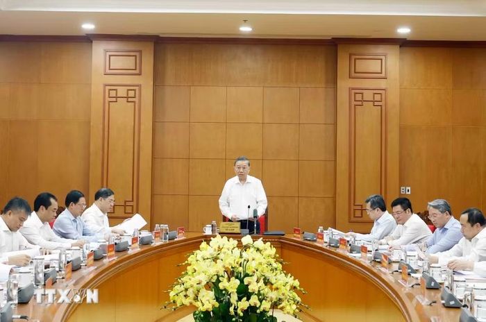 Tổng Bí thư, Chủ tịch nước Tô Lâm phát biểu. (Ảnh: Thống Nhất/TTXVN)