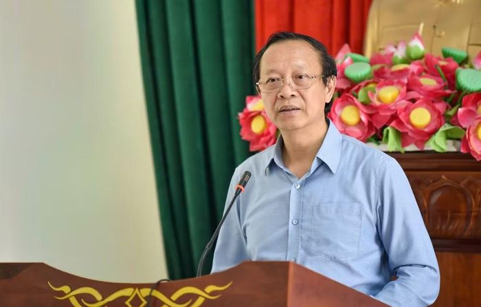 Thứ trưởng Thường trực Bộ Giáo dục và Đào tạo Phạm Ngọc Thưởng nhấn mạnh công tác đảm bảo an toàn đề thi. (Ảnh: PV/Vietnam+)
