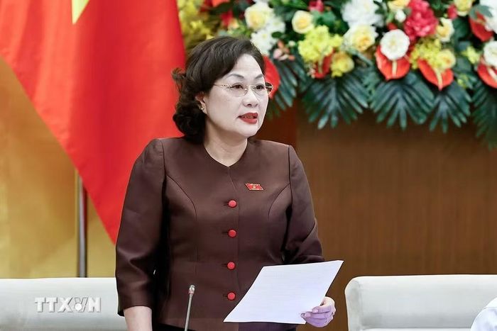 Phó Chủ tịch Quốc hội Nguyễn Thị Hồng phát biểu. (Ảnh: Doãn Tấn/TTXVN)