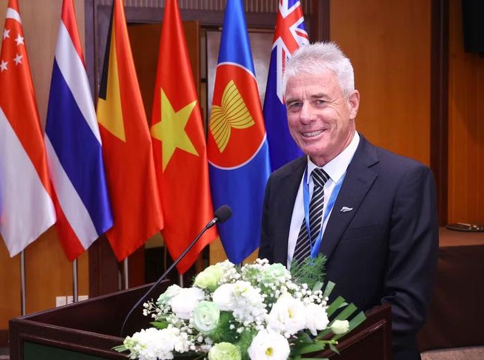 Ông Declan Graham, Viện Khoa học Kinh tế Sinh học New Zealand. (Ảnh: Văn Điệp/TTXVN)