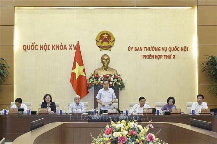 Chủ tịch Quốc hội Trần Thanh Mẫn phát biểu khai mạc Phiên họp. Ảnh: Doãn Tấn/TTXVN