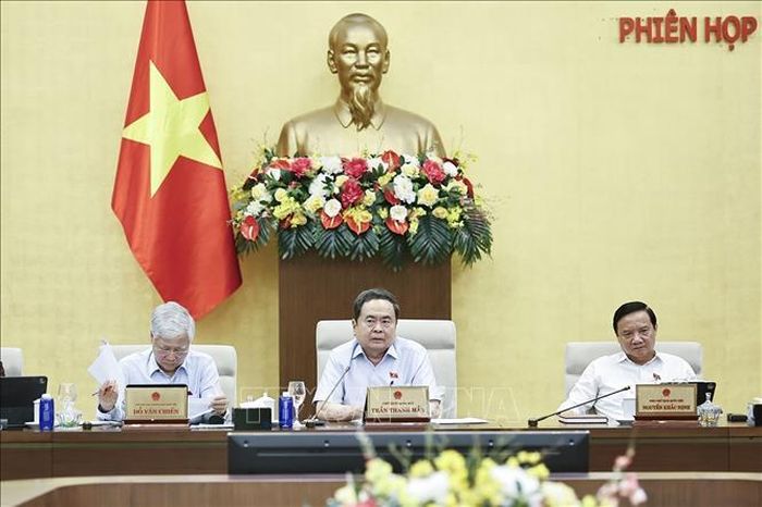 Chủ tịch Quốc hội Trần Thanh Mẫn phát biểu. Ảnh: Doãn Tấn/TTXVN