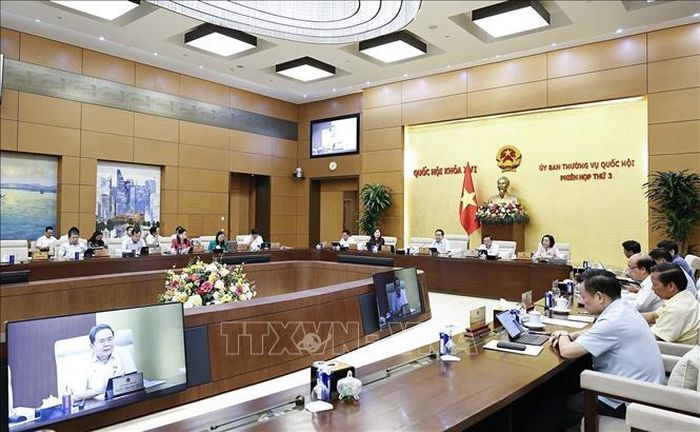 Chủ tịch Quốc hội Trần Thanh Mẫn phát biểu. Ảnh: Doãn Tấn/TTXVN