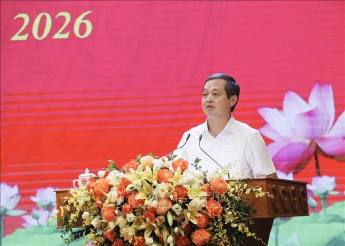 Chủ tịch UBND tỉnh Bắc Ninh Phạm Hoàng Sơn phát biểu tại Hội nghị.