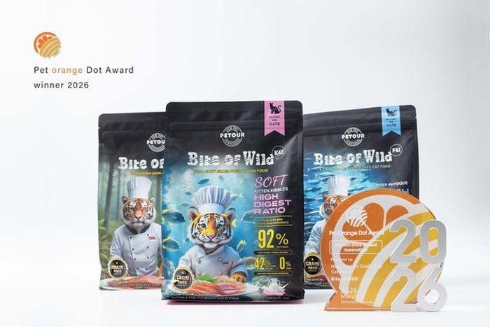 Dòng sản phẩm Bite of Wild 42 Series đạt giải.
