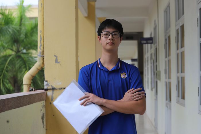 Em Nguyễn Tuấn Anh, học sinh Trường THPT Lương Thế Vinh.