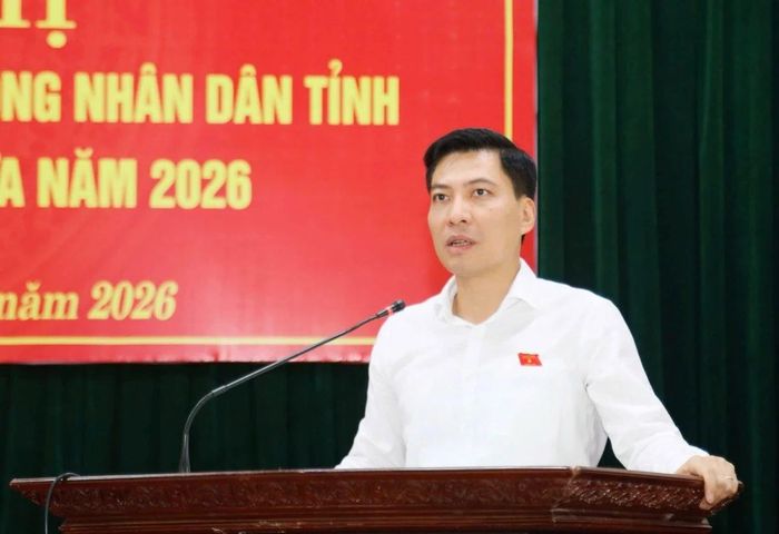 Đại biểu Nguyễn Văn Biện, Tỉnh ủy viên, Bí thư Đảng ủy, Chủ tịch HĐND phường Hạc Thành thông báo dự kiến nội dung, chương trình Kỳ họp thường lệ giữa năm 2026, HĐND tỉnh khóa XIX.