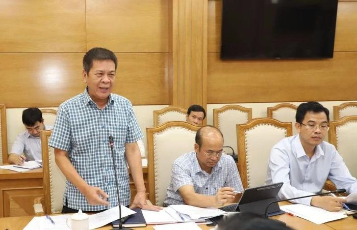 Lãnh đạo Sở Công thương phát biểu tại hội nghị.