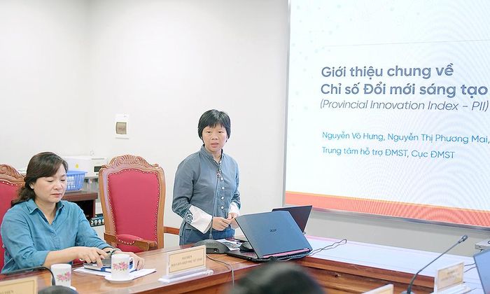 Đại diện Cục Đổi mới sáng tạo chia sẻ những vấn đề liên quan đến khung chỉ số PII năm 2026.