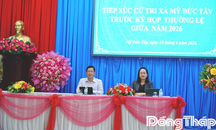 Các đại biểu HĐND tỉnh lắng nghe ý kiến cử tri.