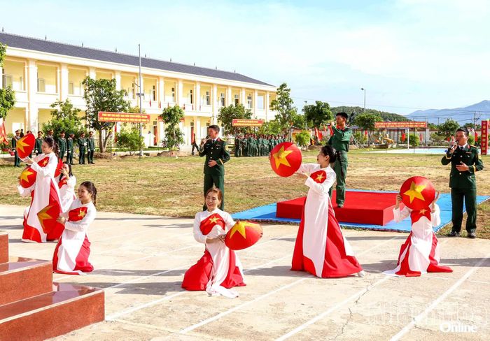Một tiết mục văn nghệ tại buổi lễ.