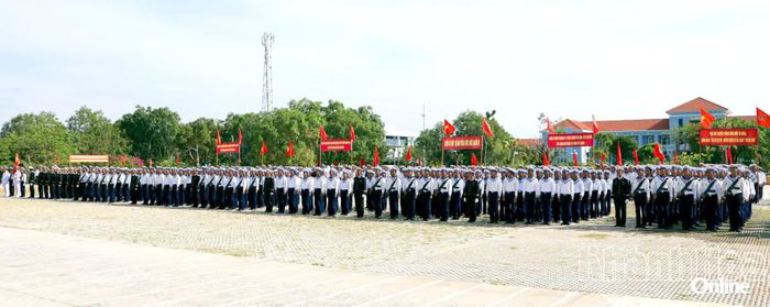 Quang cảnh lễ tuyên thệ.
