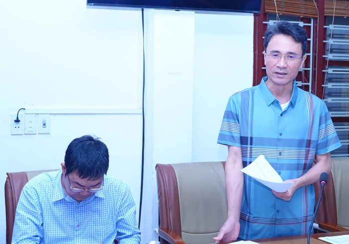 Đồng chí Hà Trọng Hải - Phó Chủ tịch UBND tỉnh Lai Châu phát biểu tại buổi làm việc.